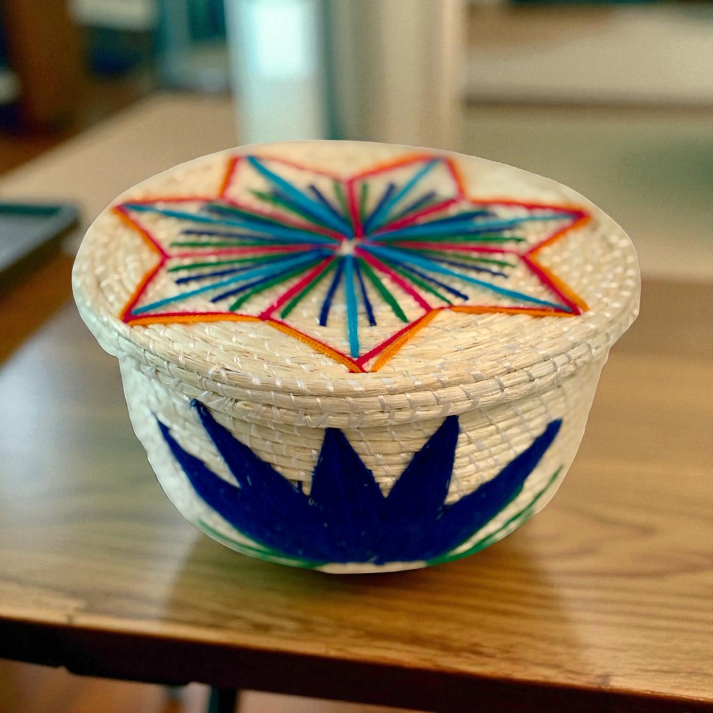 Caja Huasteca – Boîte artisanale brodée
