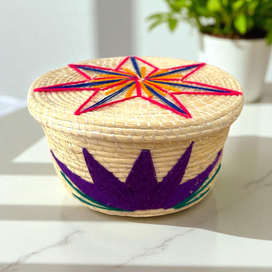 Caja Huasteca – Boîte artisanale brodée
