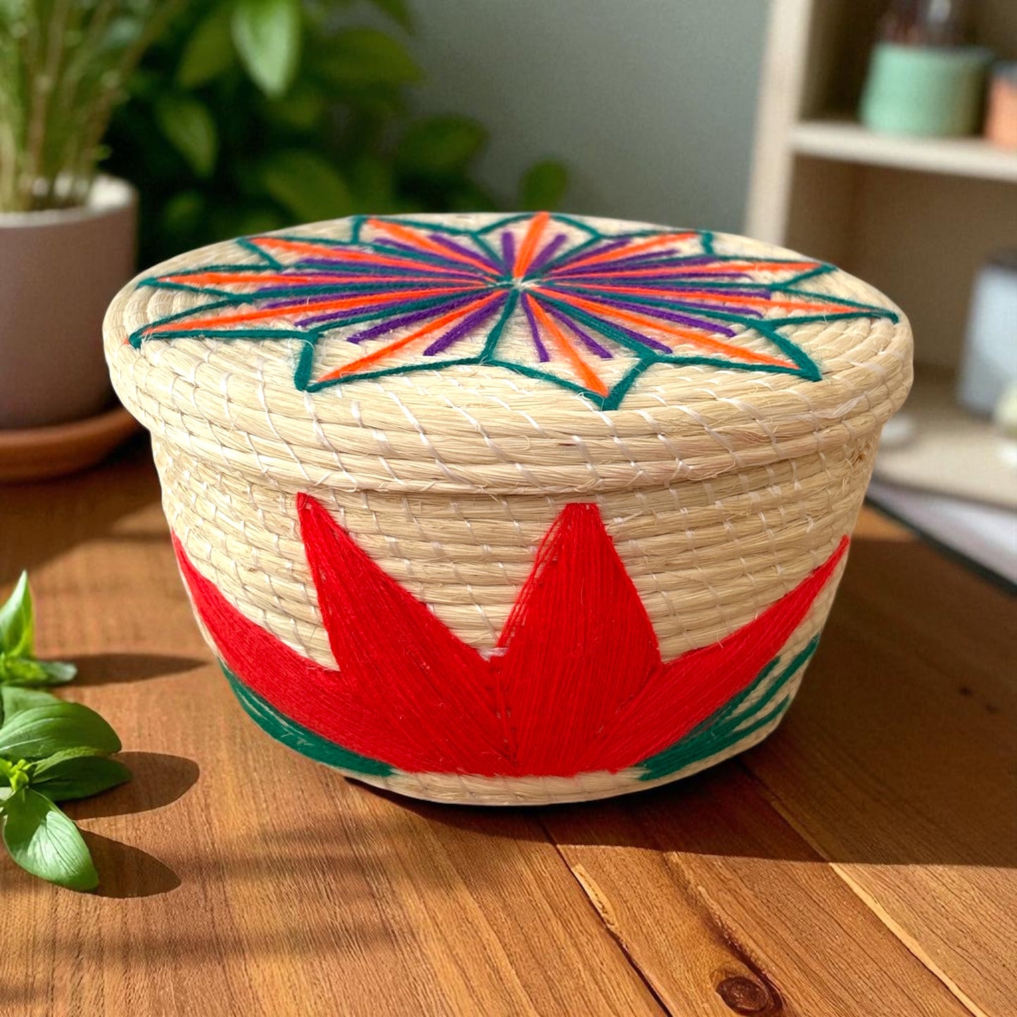 Caja Huasteca – Boîte artisanale brodée