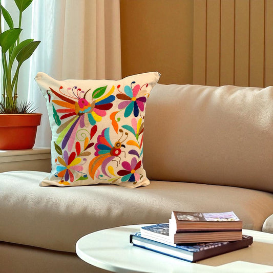 Housse de coussin Tenango - Papillons en Fête