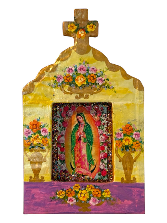 Nichos Lupita – Vierge de Guadalupe peinte à la main