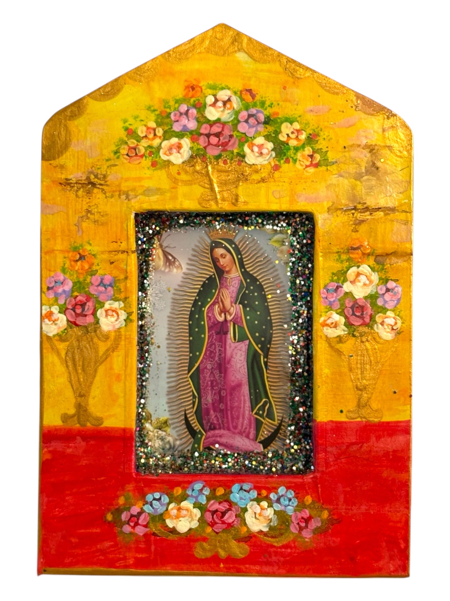 Nichos Lupita – Vierge de Guadalupe peinte à la main