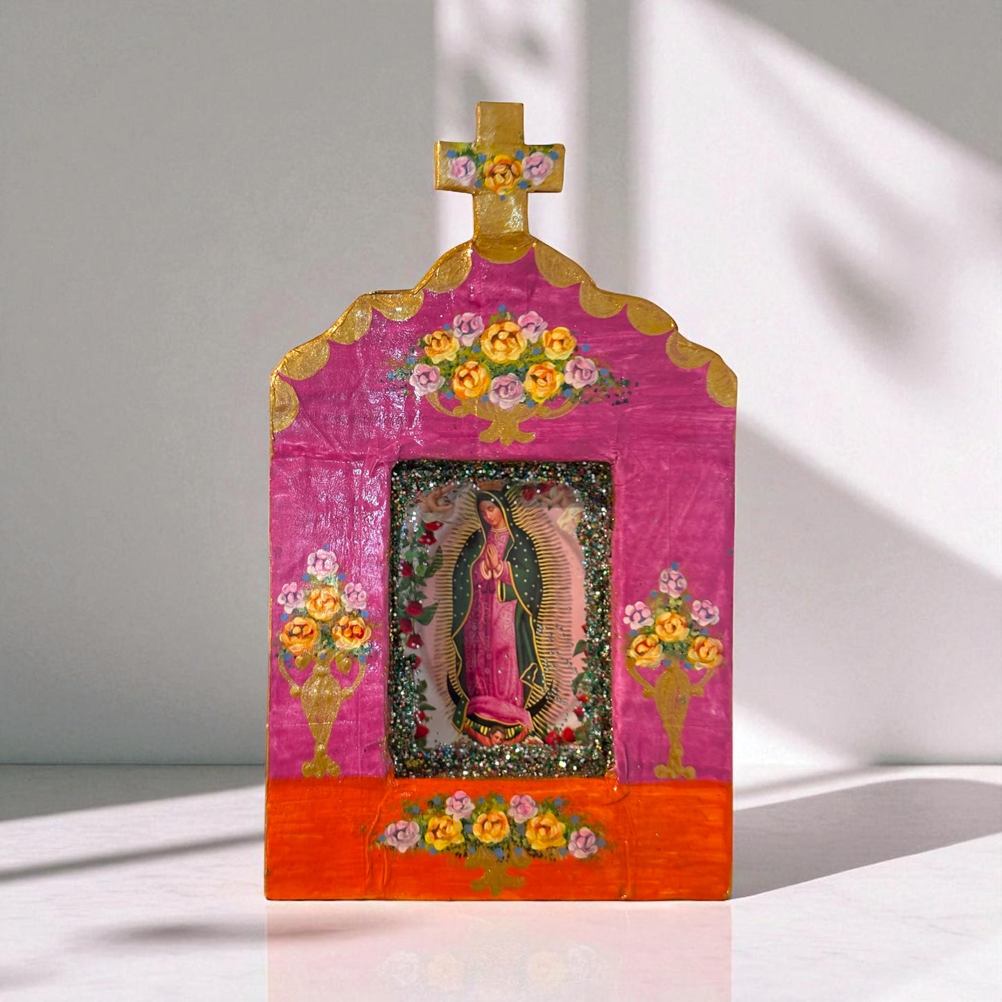Nichos Lupita – Vierge de Guadalupe peinte à la main