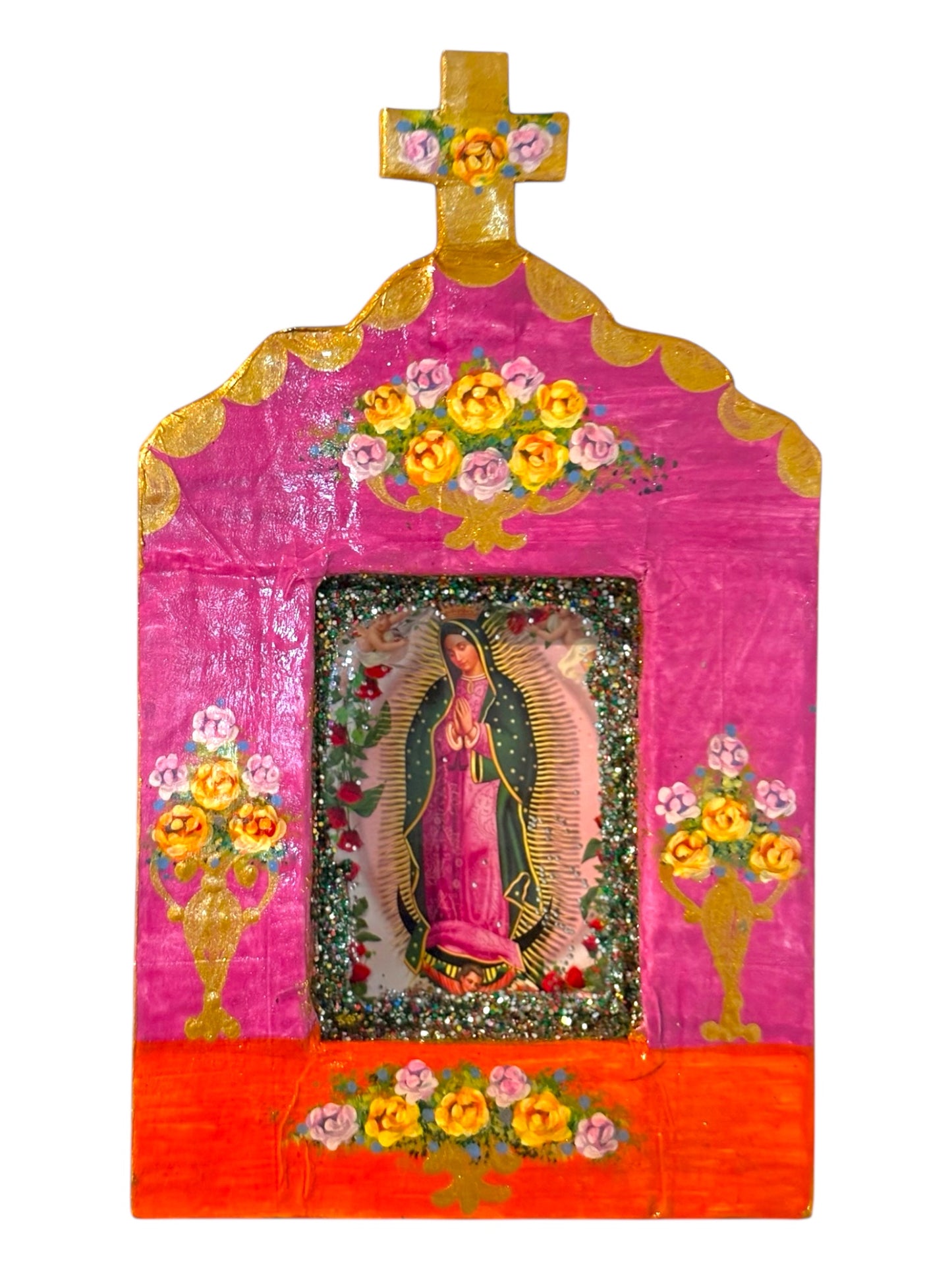 Nichos Lupita – Vierge de Guadalupe peinte à la main