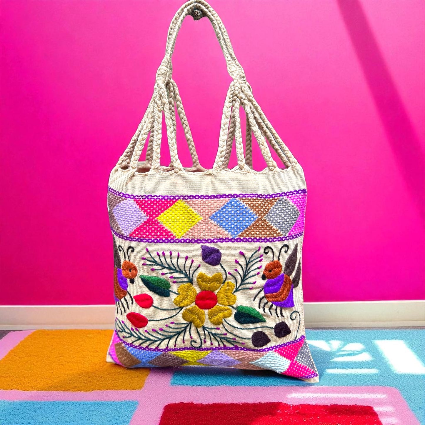 Sac Telar Bordado – Pièce unique, fait main