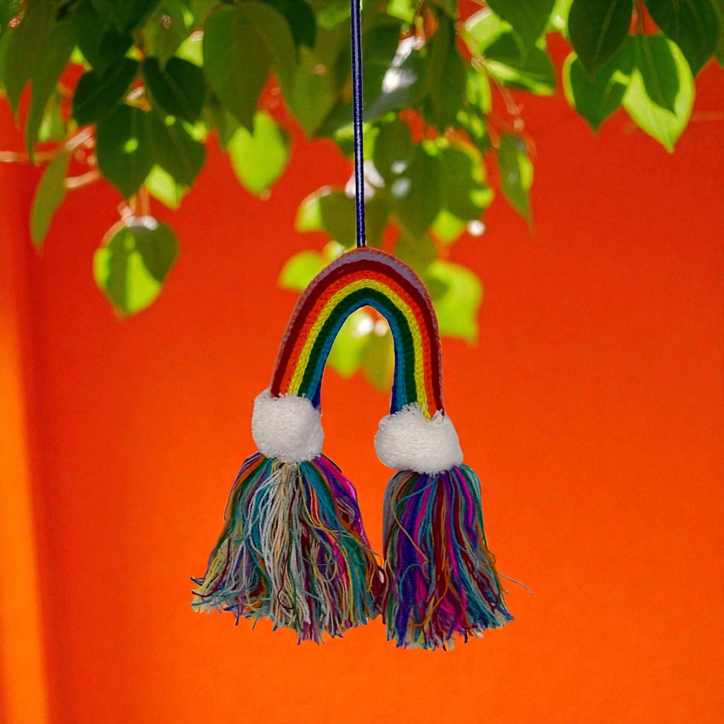 Arcoiris en feutrine et laine – Pièce unique