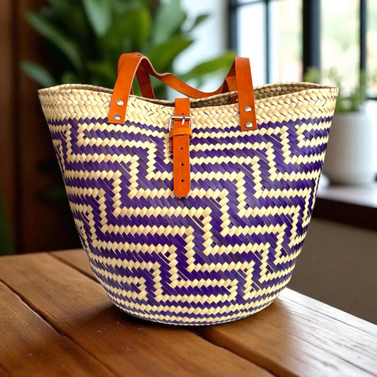 Sacs en paille tressée à la main – Grand format – Artisanaux et uniques – Oaxaca, Mexique