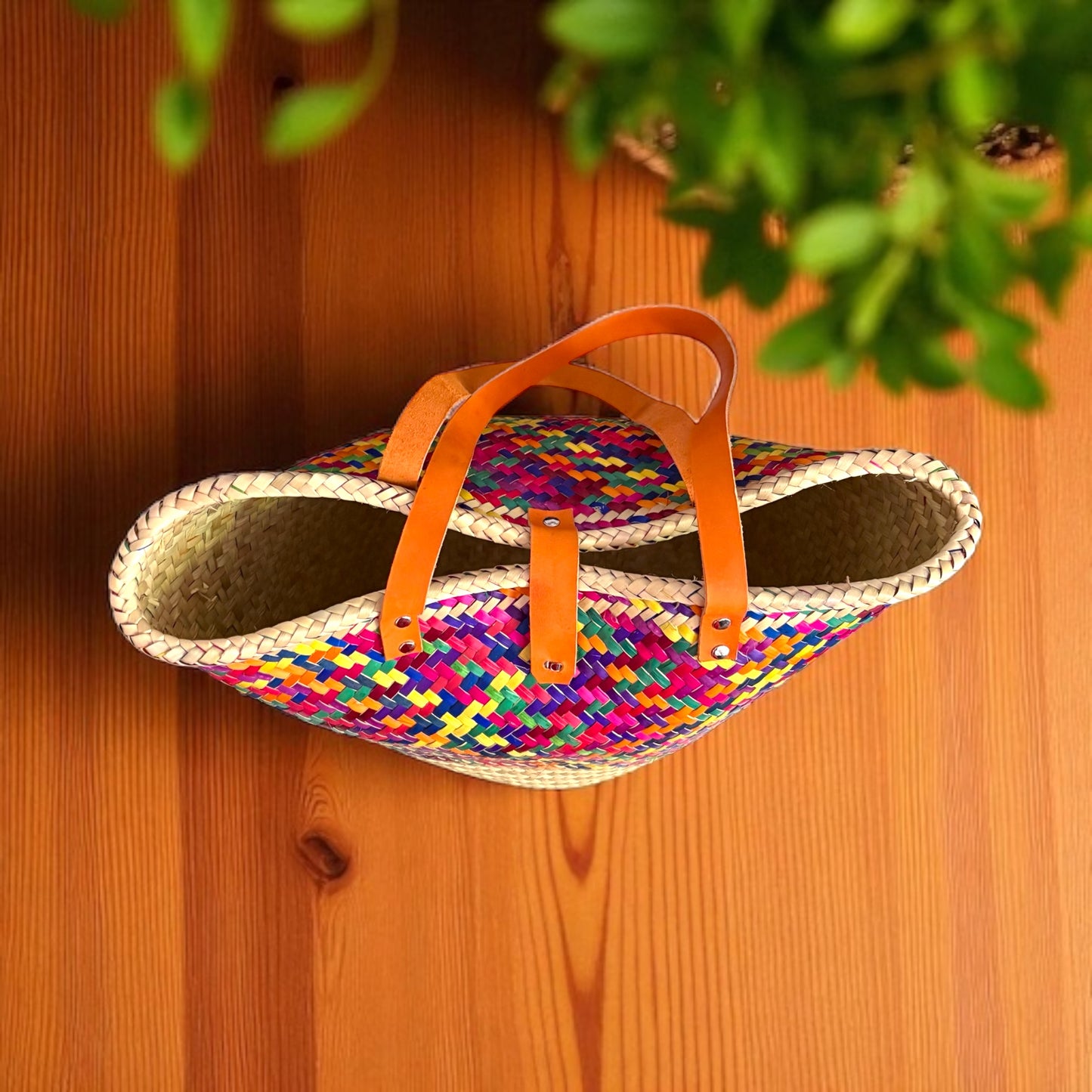 Sac en palma tressée mil colores - Pièce unique